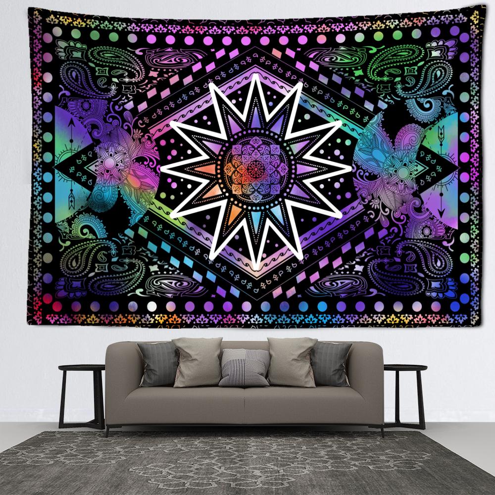Psychedelic Mushroom Tapestry Wall Hanging Abstract Witchcraft Mysterious Art Dormitory Aesthetic Room Home Decor