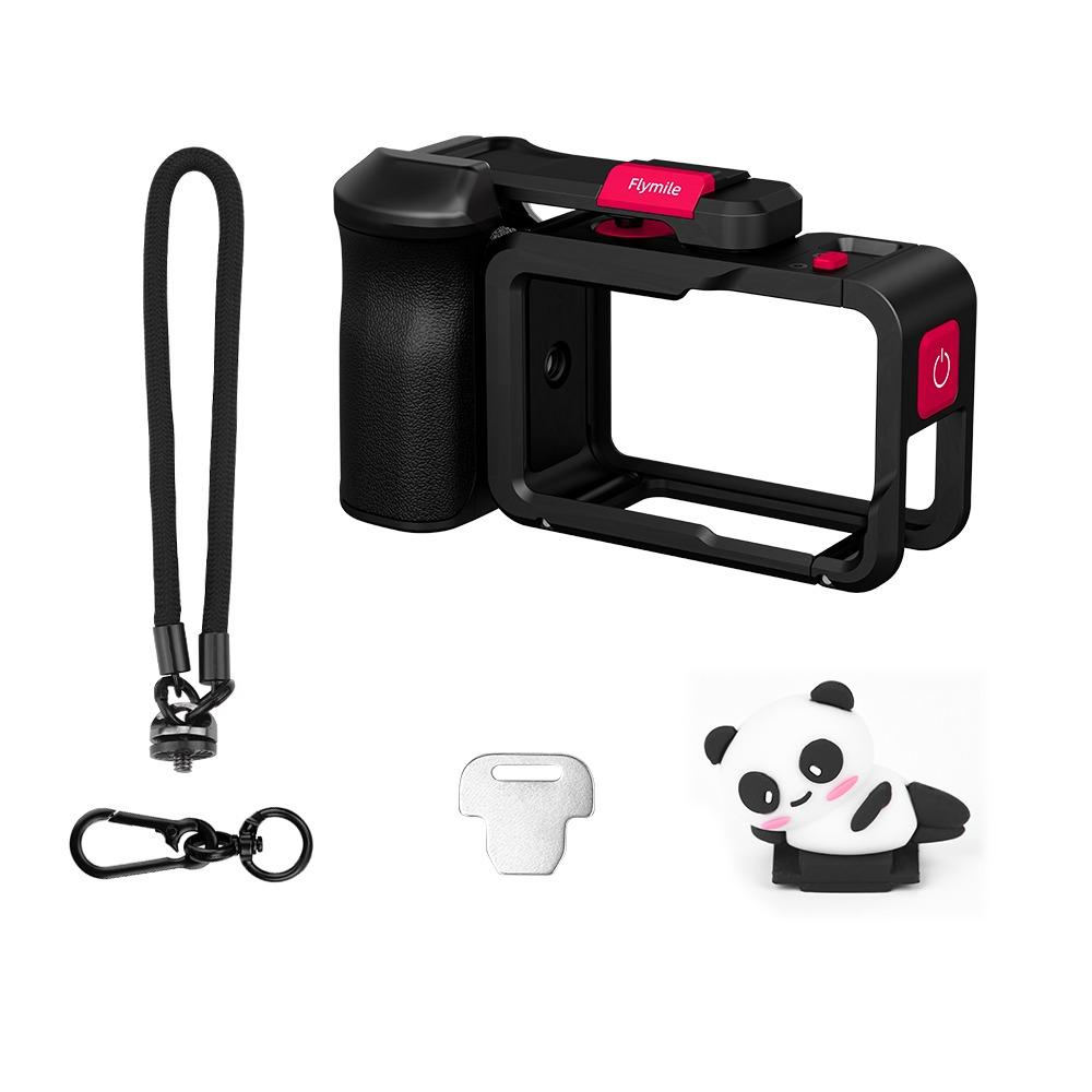 

Shutter Button Xplorer Grip Kit Camera Frame for Osmo Action 3/4/5 Pro Camera Accessories чёрный