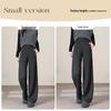 HSTYLE Women's Acetate Wool Blend Fleece Lined Wide-Leg Cropped Pants