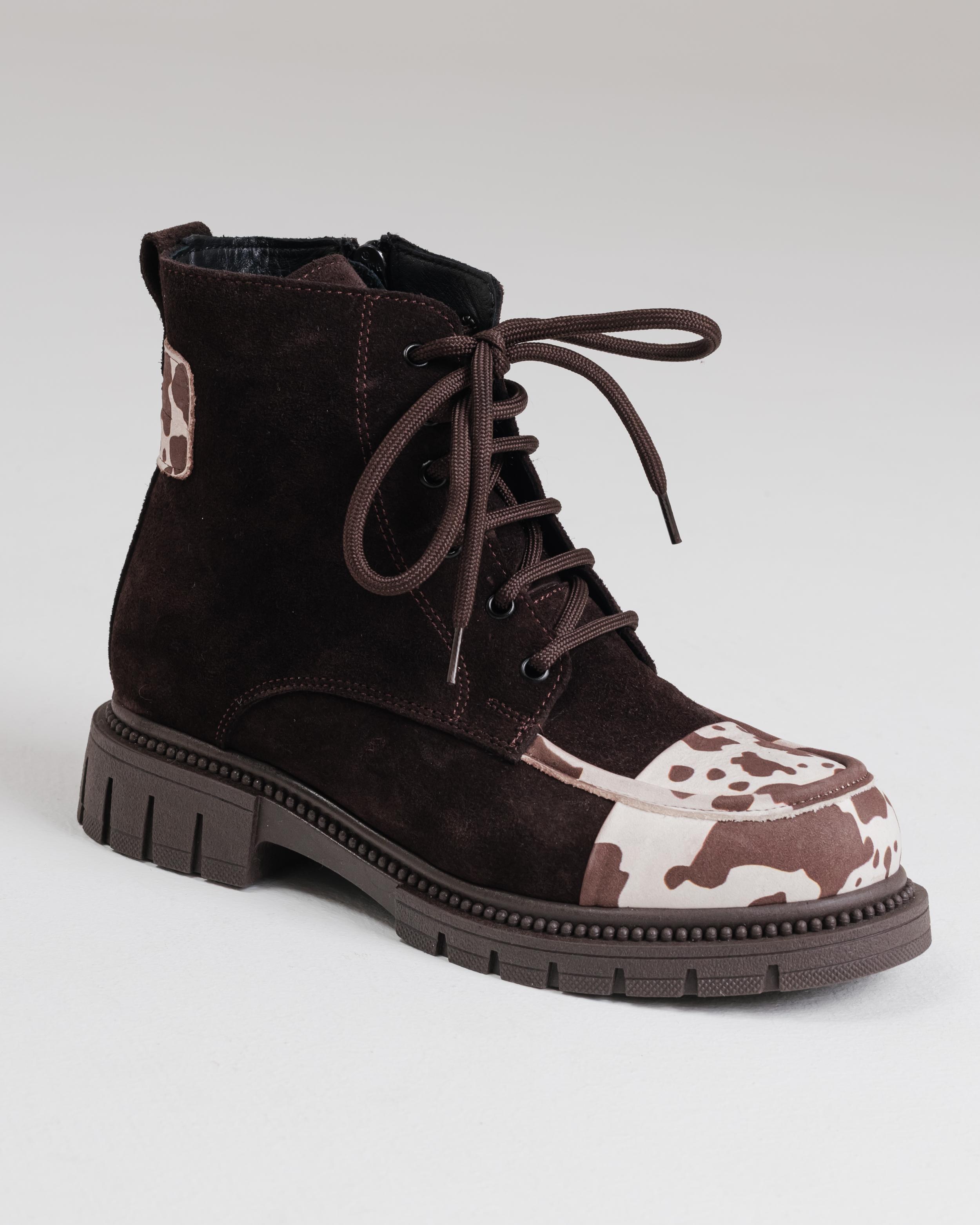 

Ботинки зимние Krula 641660 36 коричневые замша 40 коричневий