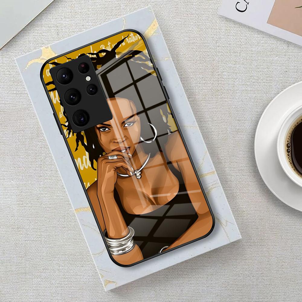 Singer Lauryn H-hill Phone Case For Samsung S26 S25 Edge Ultra 23 22 21 20 Ultra Plus S24 Fe Glass Cover