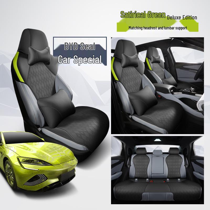 BYD Seal Seat Cover: Perforated, Breathable, Luxurious, Half-Pack Cushion for All Seasons.