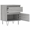 Nightstand Gray Sonoma 40 x 35 x 50 cm Particleboard