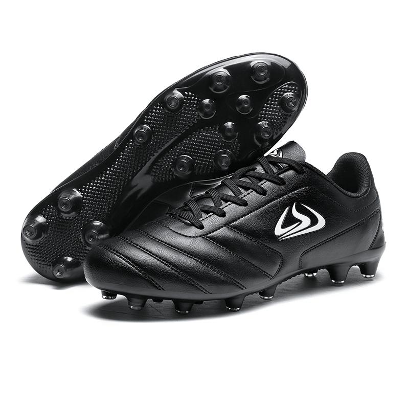 32-44 Kids Football Boots Rubber Soft Sole Short Nails Artificial Turf Leather Youth Kids Football Shoes Men's Sports Large Size Football Shoes