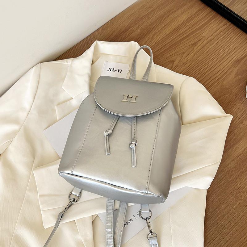 Stylish Minimalist Travel Backpack For Women With Unique Design And Durable Pu Material For School And Commute