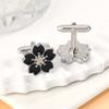 Zinc Alloy Shirt Sleeve Cuff Buttons Chic Cherry Blossom Flower Design Gold Copper Color Cufflinks for Men Women Unique Gifts