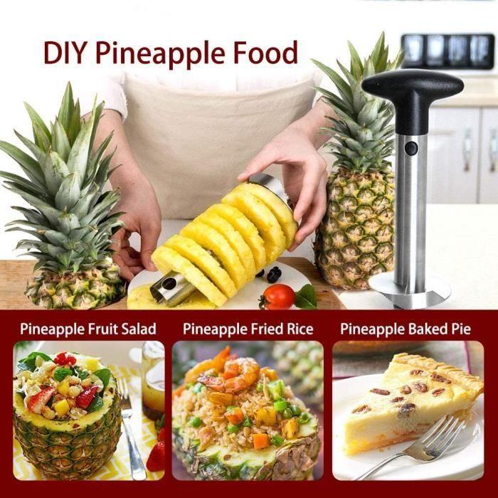 Pineapple Cutter - Stainless Steel - Non-slip Handle - Easy To Clean - Kitchen - 24x8.5cm
