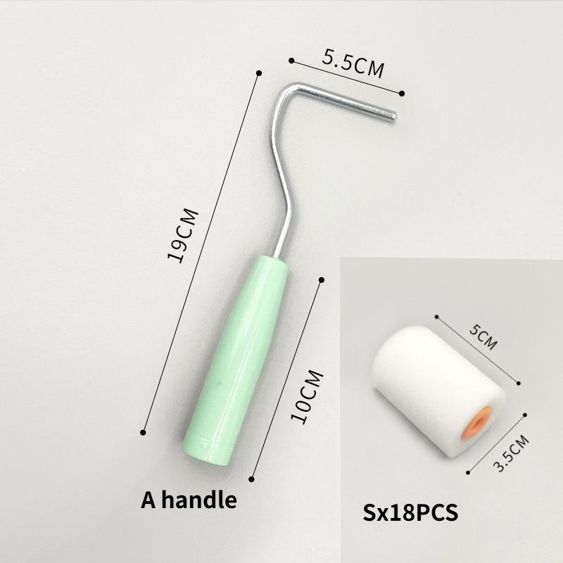 Paint Roller High Density Sponge Roller Brush for Latex Paint Water Based Paint Art Painting Wall Using Tool