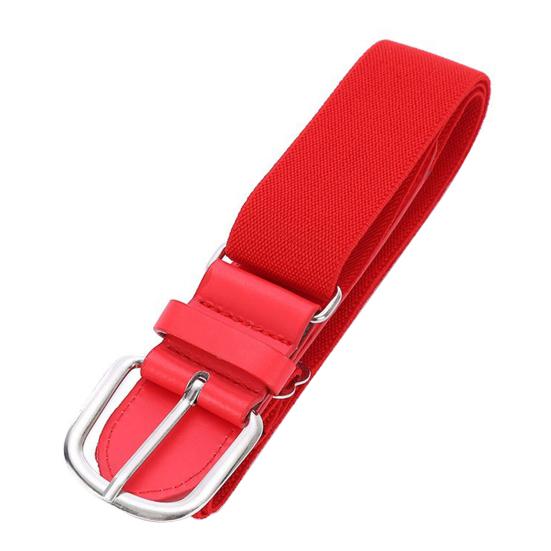 Adult Baseball Belt Elastic Band Adjustable Length Imitation Leather Baseball Softball Belt Unisex Vibrant Color Waistband