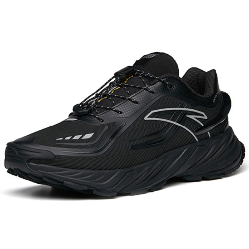 Anta Non-slip Wear-resistant Shock Absorption Low-Top Running Shoes Men's Black Sneakers 112145525-4