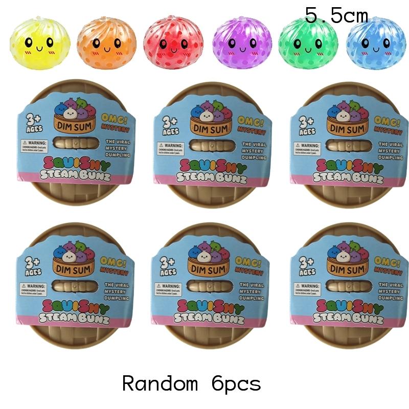 Mini Blind Box Glitter Dumpling Squishy Maltose Series With Box Dumplings Sensory Squeeze Toy For Stress Relief Random Color