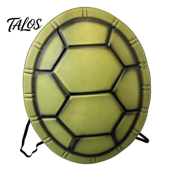 Kids Party Turtle Shell Costume for Kids, Halloween Ninja Cosplay Accessory, Wearable Tortoise EVA Backpack Prop Dress Up, Festival Carnival
