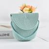 Handmade Children Straw Bag Pure Color Rattan Bag Fashion Handwoven Beach Bag  Girls