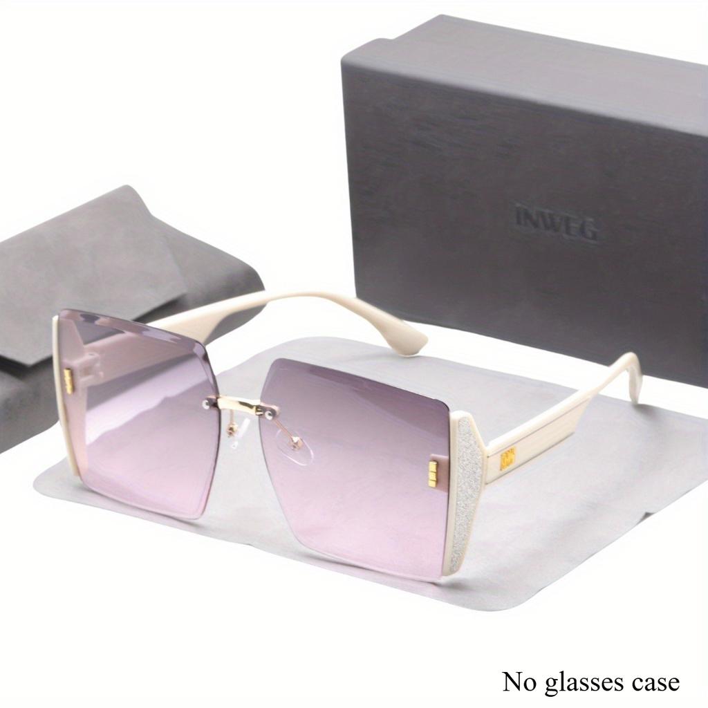Retro Square Glasses Large Frame Women Vintage Style Eyewear Fashion Accessories Trendy Sunglasses
