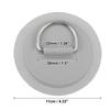 X AUTOHAUX D-Ring Patches PVC Stainless Steel Round D-Ring Pads for Surfboard Inflatable Boat