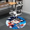 1pc Goku Saiyan Office Round Area Rug, Under Office Chairs Bedroom Living Room Home Decor a1022363