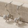 2pairs Adorable Feline Earrings, Stylish And Elegant Presents, Animal-Themed Jewelry, Made of Copper, Hypoallergenic, Perfect for Birthdays