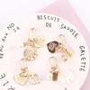 Cute Korean Shell Conch Pearl Fashion Keychain Heart Key Ring Bag Charms Key Accessories Key Chain