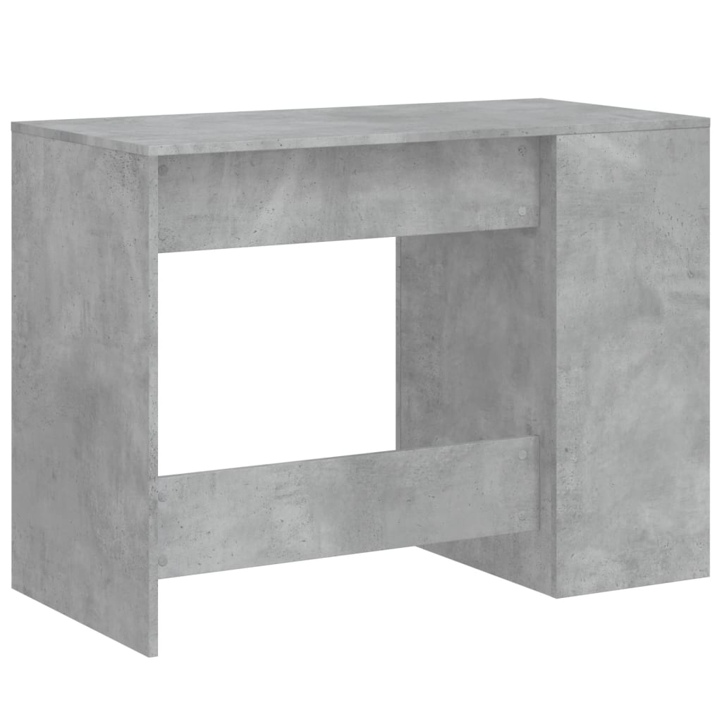Desk Concrete Grey 102x50x75 cm Wood Based Material
