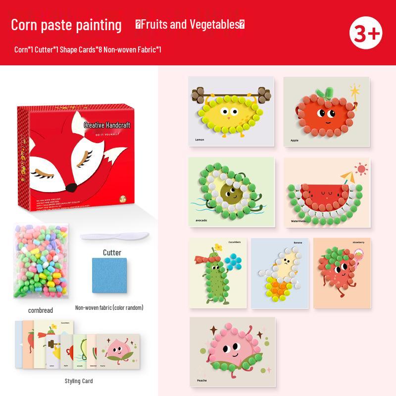 Hibiscus Angel DIY 3D Corn Paste Painting Craft Kit for Kids
