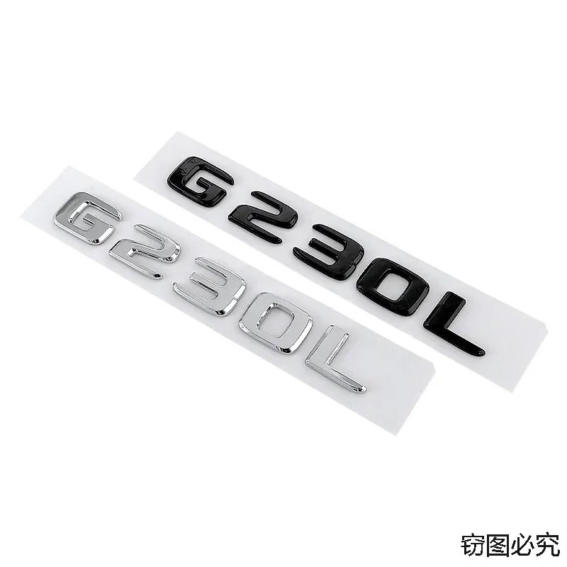 ABS Letters Decal Car Rear Trunk Emblem Stickers Tail Badge for Mercedes Benz G230L G300L G350L G500L Exterior Accessories AC1