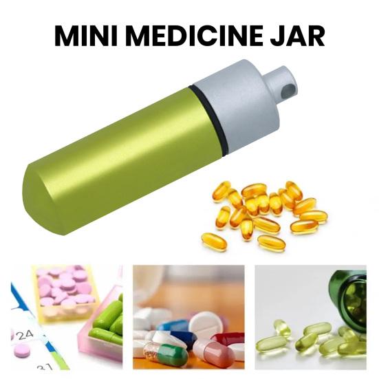 Kleine tragbare Pillendose, wasserabweisend, staubdicht, kompakte Größe, leicht zu tragen, Tabletten-Pillen-Organizer, Aufbewahrungsbehälter