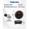 JJCOCO Universal Ultra-thin Electronic Fuel Pressure Gauge With 1/8 Npt Sensor Oil pressure Meter Red display Digital 0-15Psi