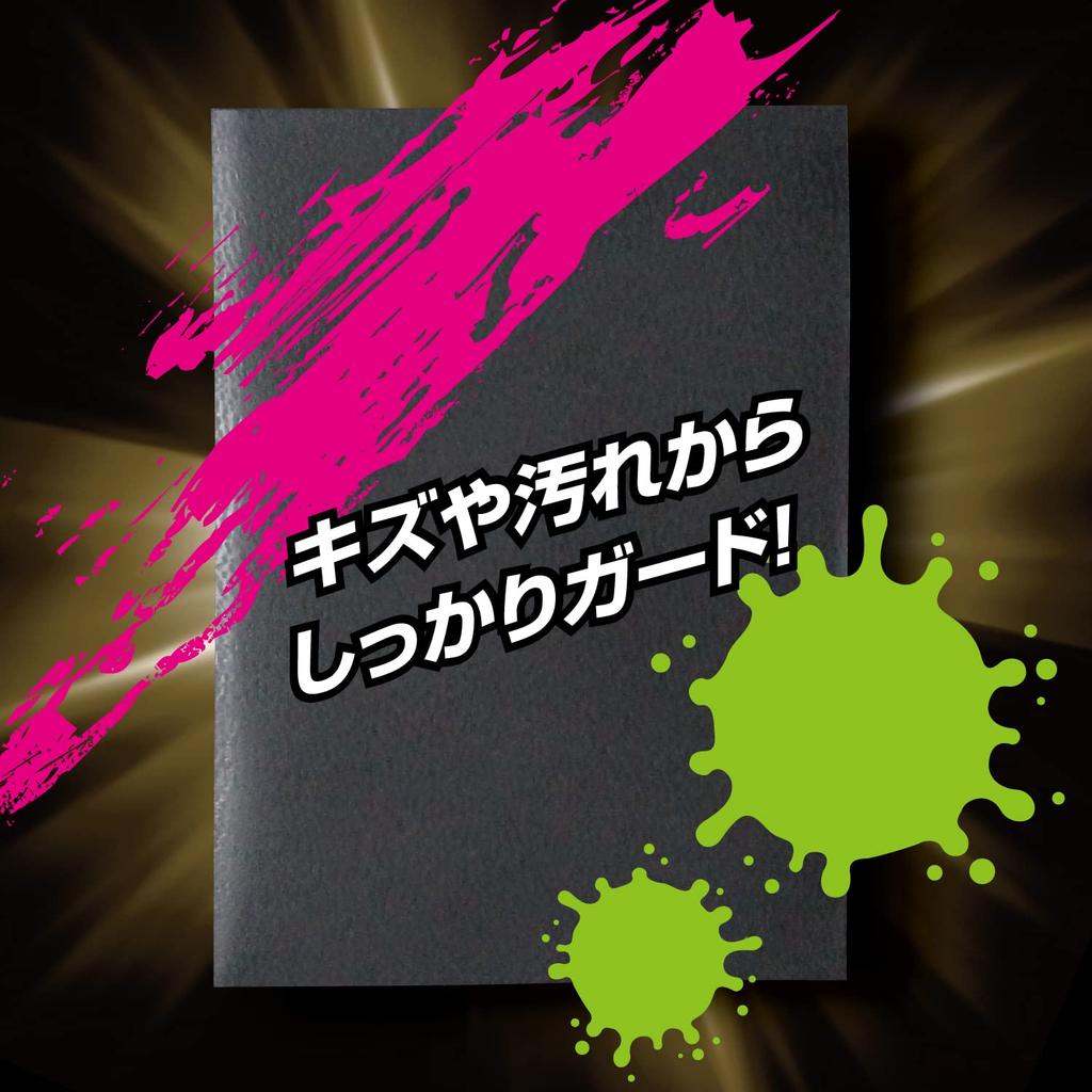 ALLONE Card Trading Card Embossed 62 x 70 Sleeves Sleeves, Double-Layered Protectors, Black, Mini, 89mm,