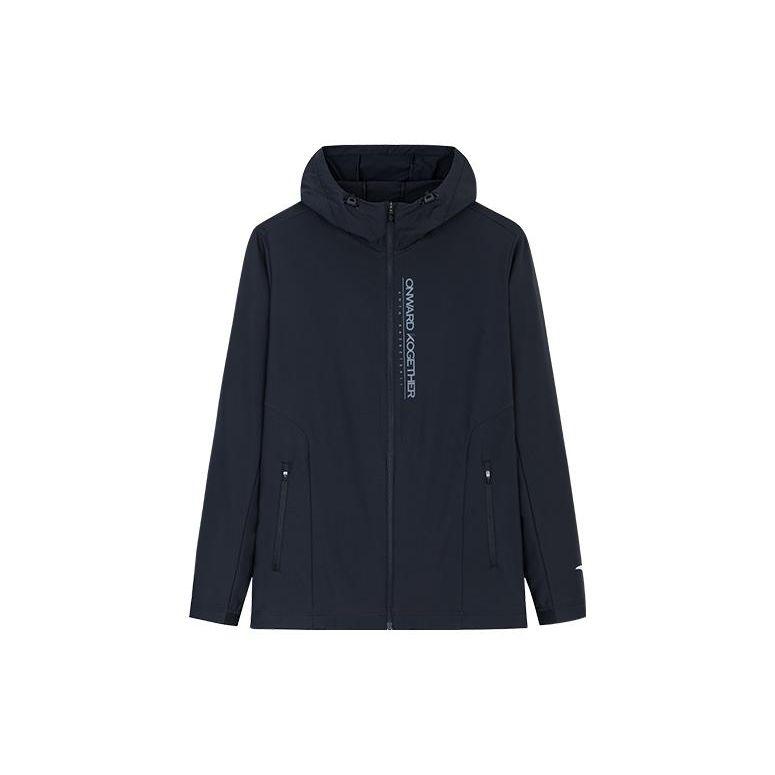 

Мужская куртка Anta Solid Color Zip-Up Hoodie Jacket Black 152331612-3 XL