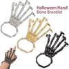 Halloween Halloween Gift Gothic Bracelets Punk Halloween Outfit Adjustable Skull Shapes Metallic Multicolor