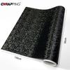 PET Carbon Fiber Sticker Premium Ghost black Car Stickers Vinyl Wrap Roll Adhesive Decal Car Wrapping Foil Film Car Accessories