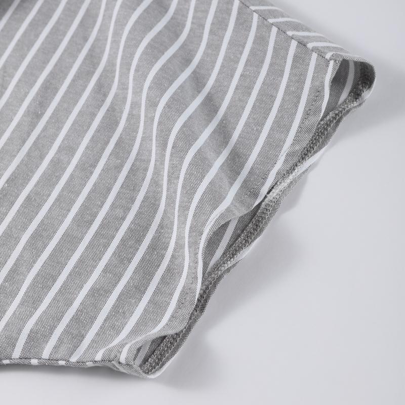 Striped Shirt Shorts Set Spring/Summer 2025 New Fashion Women's Comfort and Leisure 2-piece Set Loose Retro Versatile