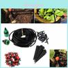 Conjunto Versátil de Kit de Irrigação por Gotejamento Micro com Gotejadores Ajustáveis e Mangueira para Jardins