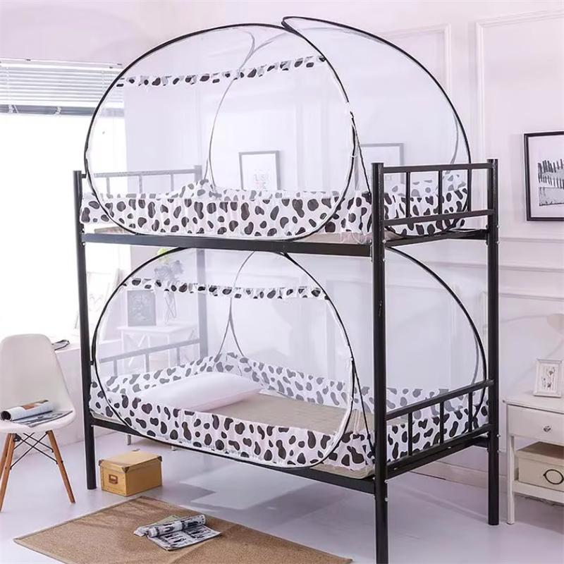 

Mongolian Yurt Encrypt Mosquito Met Student Dormitory Upper Lower Bunk Free Install Mosquito Net Home Large Space Mosquito Net 80x190x100cm
