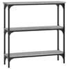VidaXL Console Table Sonoma Grey 75x22.5x75 Cm Engineered Wood 834033