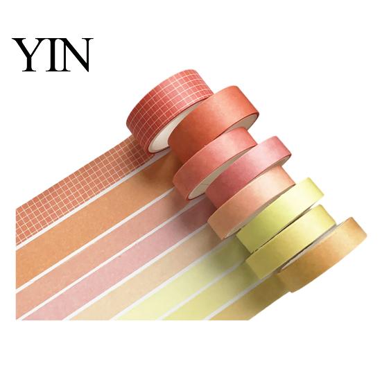 Transluzentes Washi Tape 8 Rollen Set, Dekorative Aufkleber, Ästhetische Unifarbene Bänder Weich für Scrapbooking Zubehör, Journaling Junk Journal, Verpacken