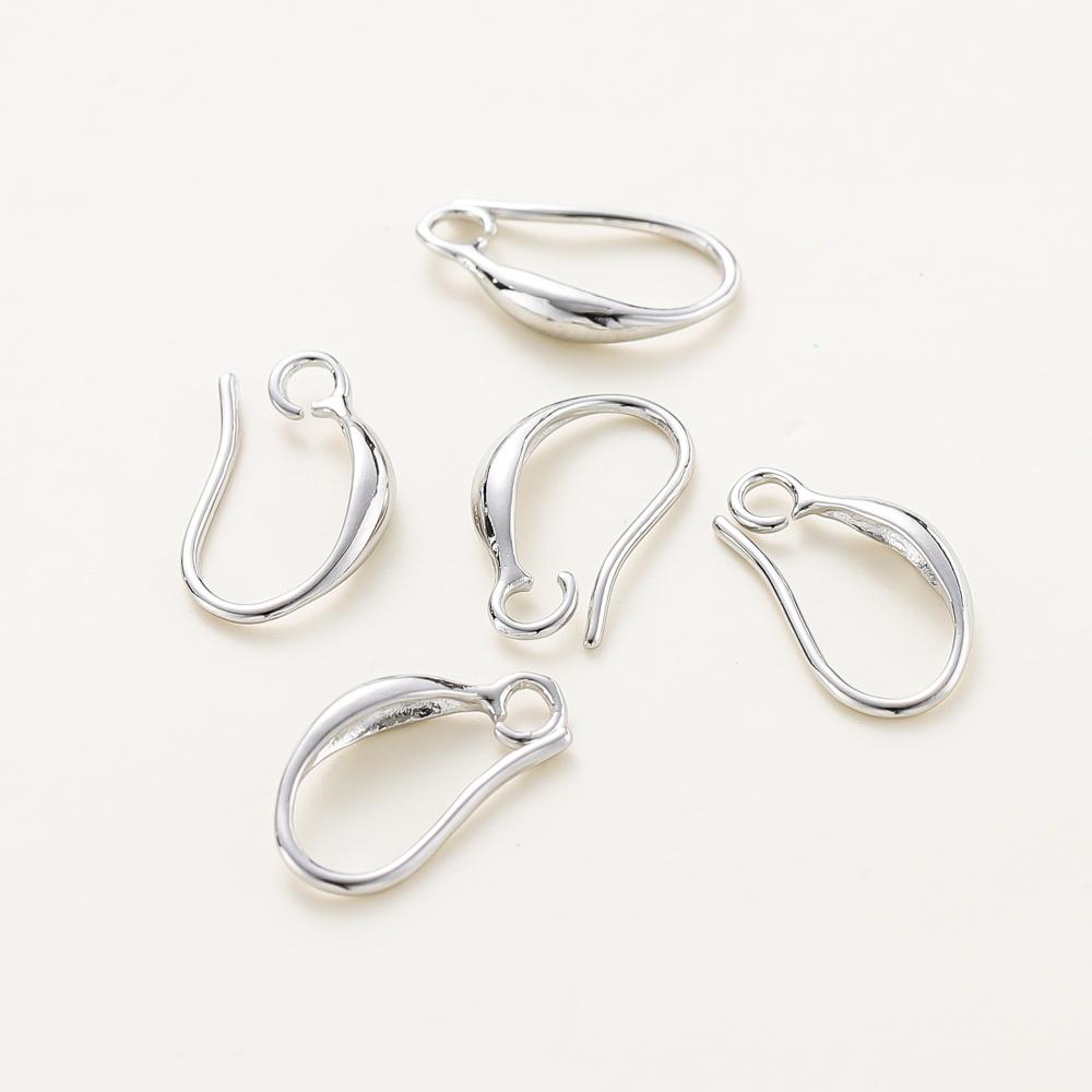 10Pcslot 14K 18K Real Gold Earing Pendant Hook Ear Wire Hook For Diy Jewelry Making Earing Charms Accessories Components