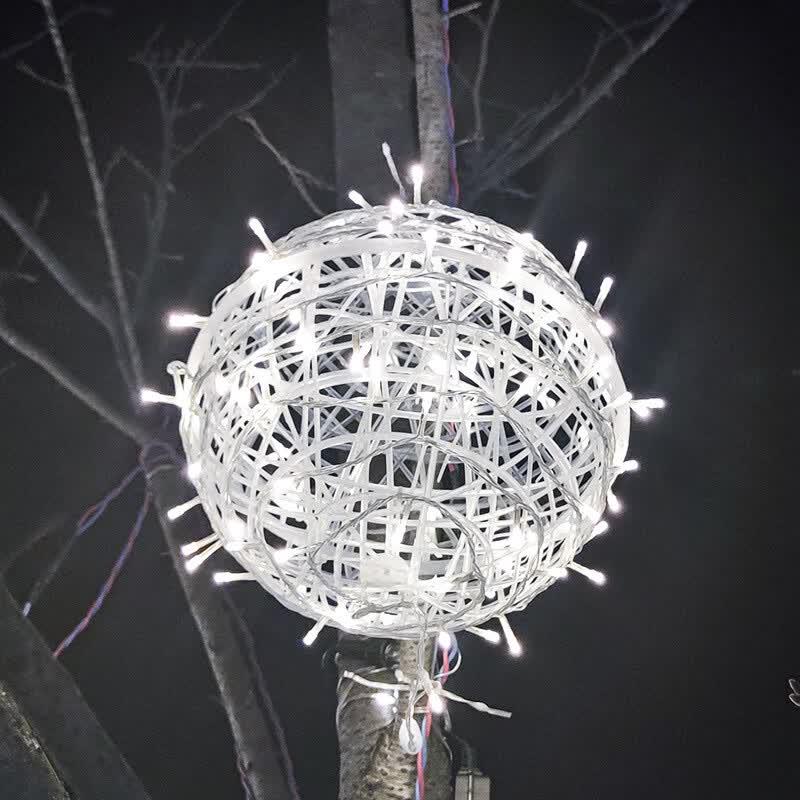 Beigong Outdoor LED Solar Rattan Ball Light