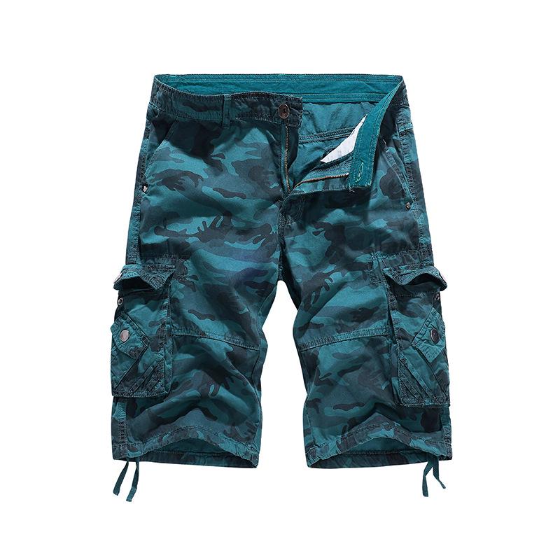 

2026 Men s Mid-Length Camouflage Hip Hop Multi-Pocket Skateboard Pants 42