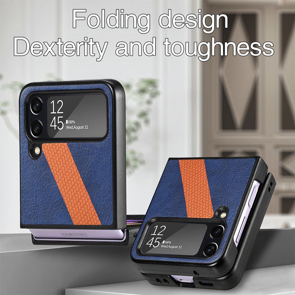 Carcasă de protecție din piele hibridă ușoară pentru Samsung Galaxy Z Flip4 Flip 4 5g Zflip4, rezistentă la șocuri