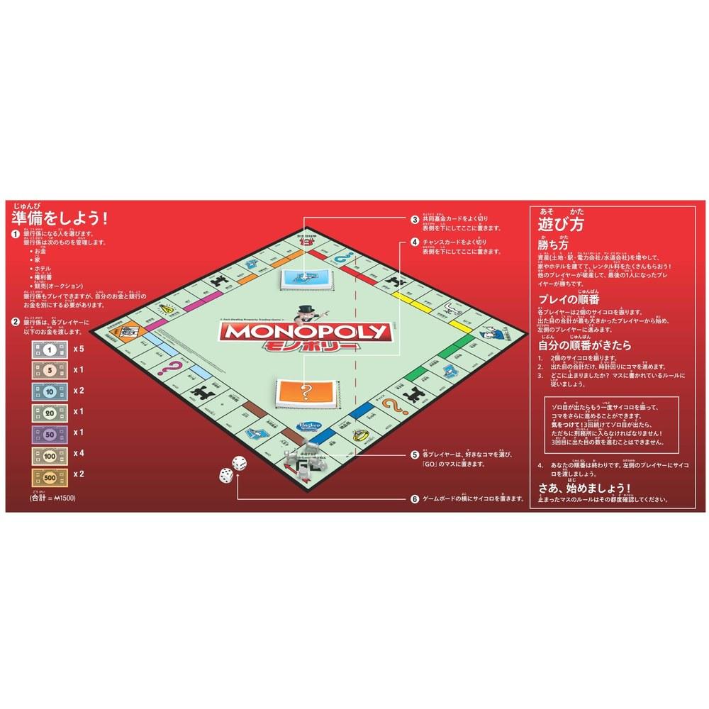 Hasbro Monopoly Classic Renewal Tokyo Landmarks Board Game Japanese Edition Family Educational Party Game for Kids Age 8 and Up 2-6 Players Gift