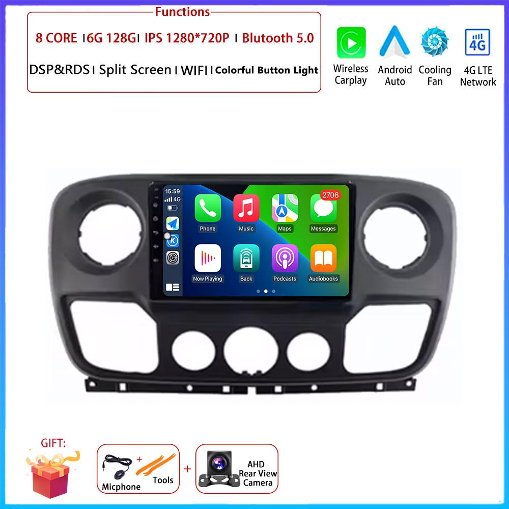 For Renault Master Nissan NV400 Opel Movano 2010 - 2021Android Carplay Auto Car Radio Navigation GPS Multimedia Video Player