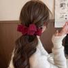 Korean Bow Banana Clip Autumn Winter Girls Hairpin Bowknot Hair Clip  Ponytail Barrettes Headwear