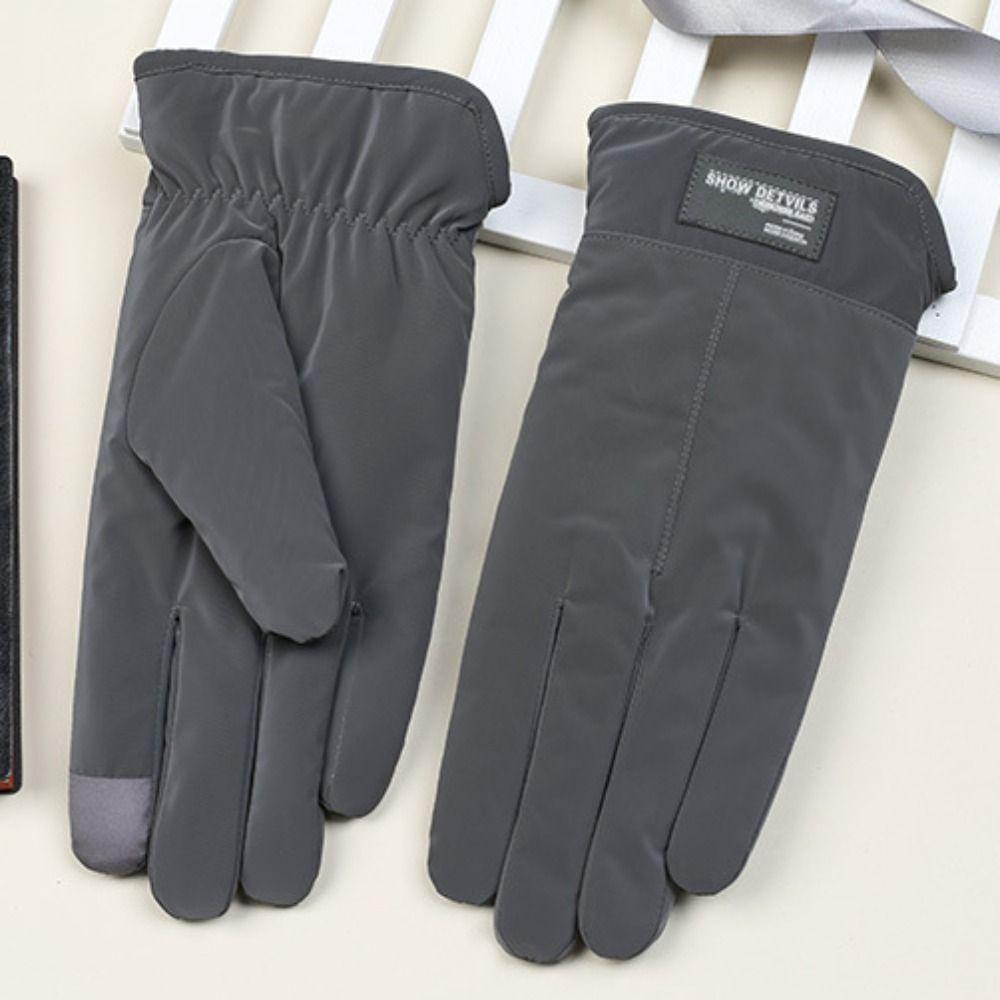 Windproof Snowboard Gloves Full Finger Mittens Soft Men Skiing Gloves Hiking