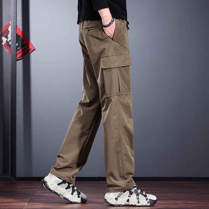 Men's Outdoor Straight-Leg Softshell Cargo Pants