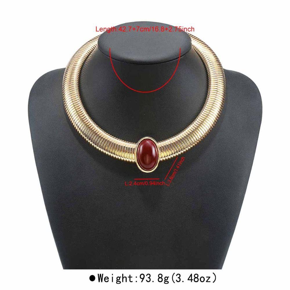Metallkette Schlangenknochenkette Halskette Gold Dicke Kette Halskette Übertriebene Schlüsselbein Kette Geschenk