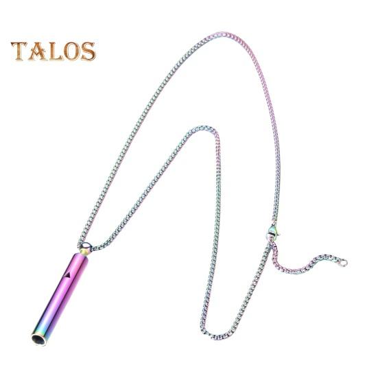 Anxiety Relief Breathing Necklace Stress Reduction Tool Calm Relaxation Meditation Aid Inner Peace Breathing Pendant for Women Men Teens
