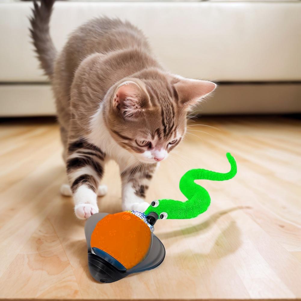 Interactive Cat Toys Ball with 3 Modes Cat Enrichment Toys Rechargeable Pet Smart Chase Ball for Bored Indoor Cats
