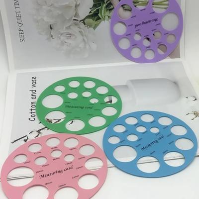 Tarjeta Medidora de Pezones de Silicona Círculo Medidor de Brida de Extractor de Leche Antiadherente Herramienta de Medición de Tallas Accesorios Eficientes para la Lactancia
