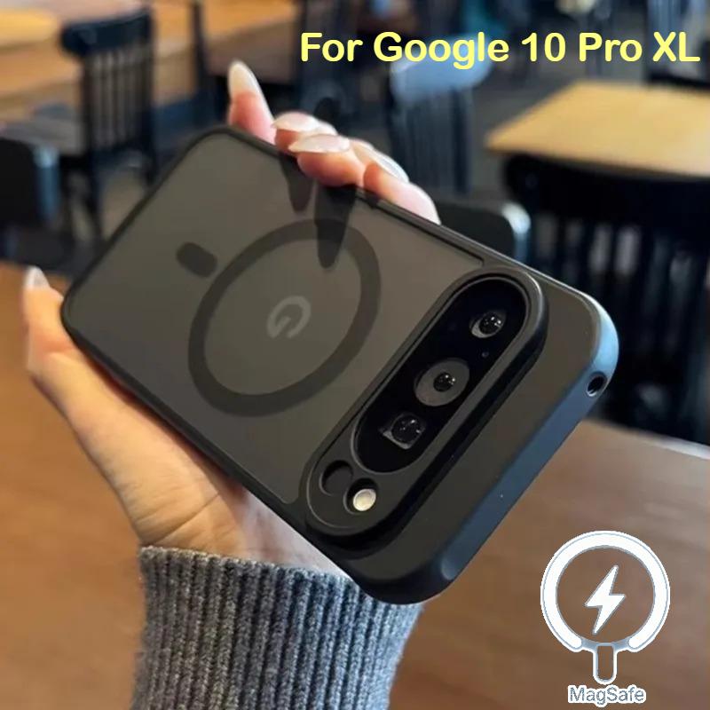 Carcasă Mată Translucidă pentru Magsafe pentru Google Pixel 10 9 ProXL 8 7 6 Pro 9 8 7 6 A Încărcare Wireless Magnetică Husa din TPU Rezistentă la Șocuri